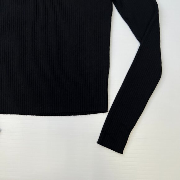 Closet Space Sweater Women Medium Ribbed Knit Mock Neck Crop Top Party Core Ex - Picture 11 of 13